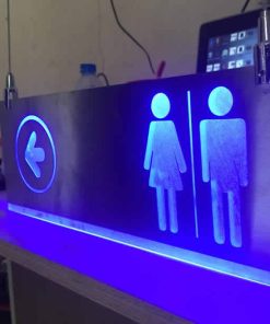 Biển wc nam nữ phát sáng