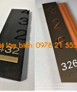Biển số phòng bằng gỗ đẹp
