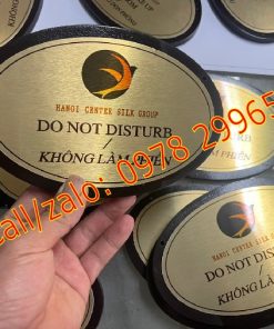 Mẫu biển móc khoá “ không làm phiền “ mica