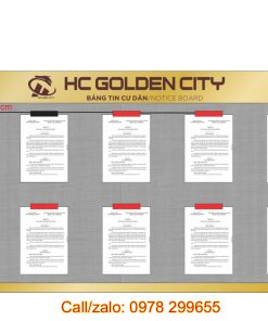 Bảng thông tin cư dân, trường học, văn phòng 2022