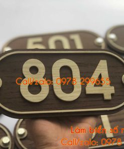Biển số phòng bằng gỗ Rẻ - Đẹp
