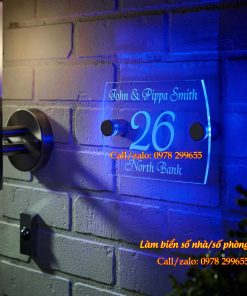 Làm biển số nhà - Số phòng đẹp có đèn khu Villa, Resort, Homestay