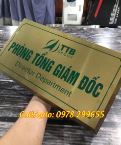 Biển tên phòng inox ăn mòn