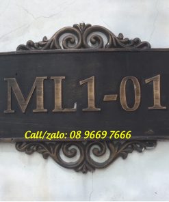 Biển số nhà liền kề đúc theo yêu cầu