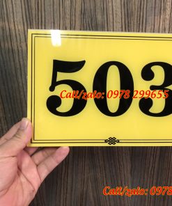 Biển số phòng chung cư mica rẻ