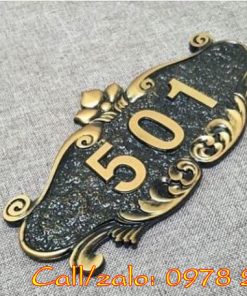 Biển số nhà đúc nhôm, gang