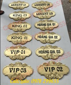 Biển số phòng biển phòng sang trọng độc lạ