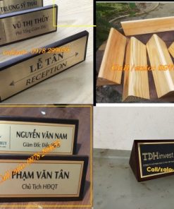Biển chức danh để bàn tam giác