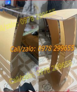 Bục phát biểu mica đẹp tự lắp ráp
