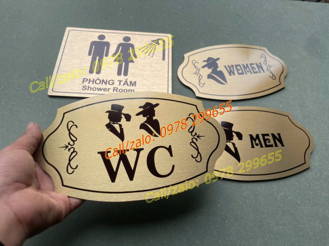 Biển chỉ dẫn nhà vệ sinh toilet