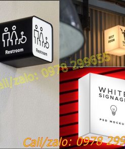 Biển nhà vệ sinh restroom độc lạ