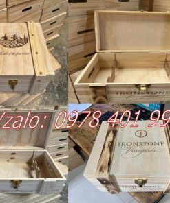 Hộp gỗ quà tặng theo yêu cầu Free ship toàn cầu