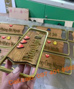 Biển số phòng đẹp gỗ