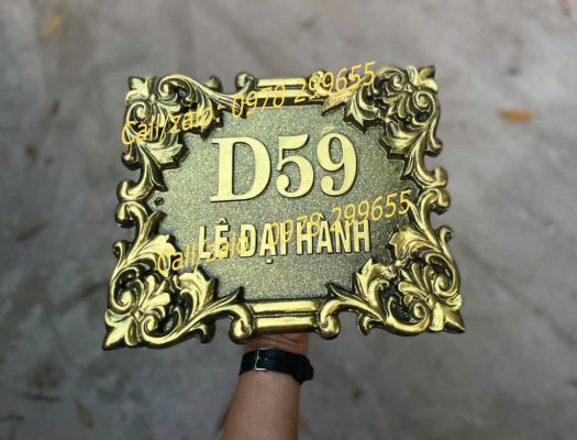 biển số nhà nhôm đúc đẹp giá rẻ ship toàn quốc