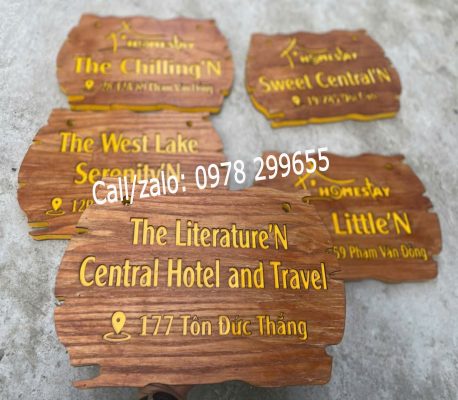 biển gỗ homestay nhỏ đẹp giá rẻ