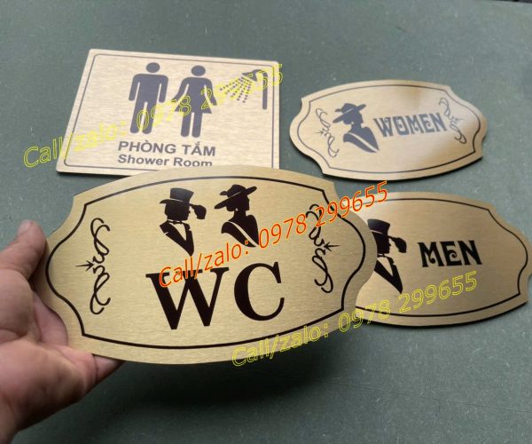 biển nhà vệ sinh nam nữ lấy ngay đẹp