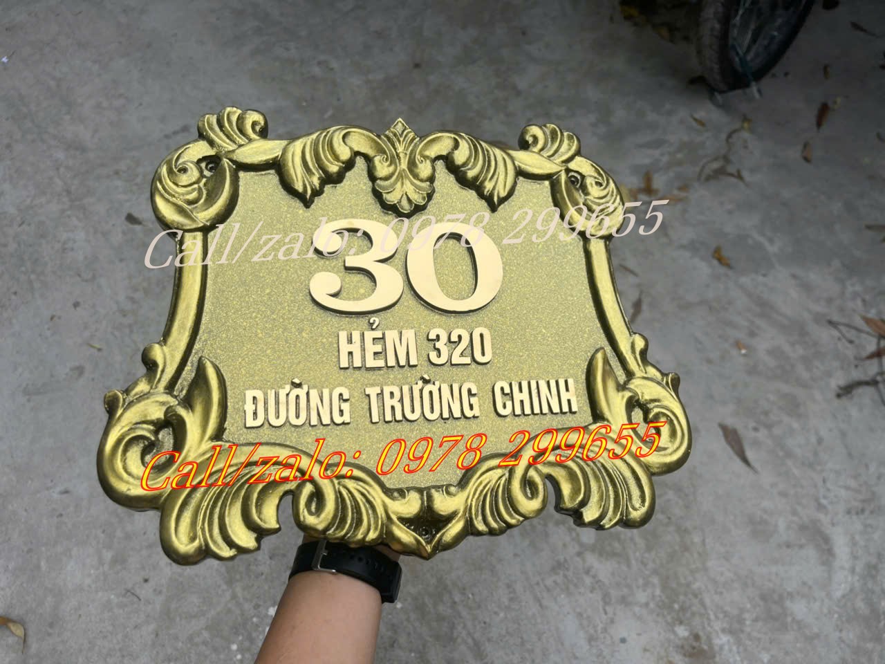 Biển số nhà nhôm đúc đẹp ấn tượng