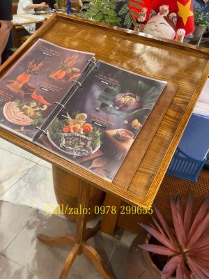 giá để menu món ăn giá rẻ