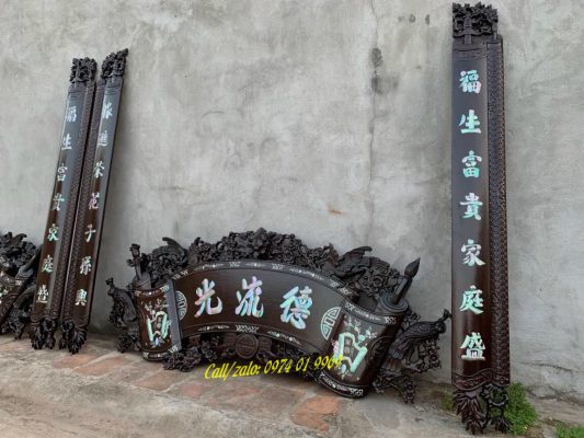 hoành phi câu đối khảm ốc rẻ