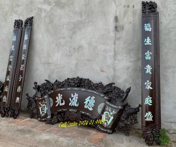 hoành phi câu đối khảm ốc rẻ