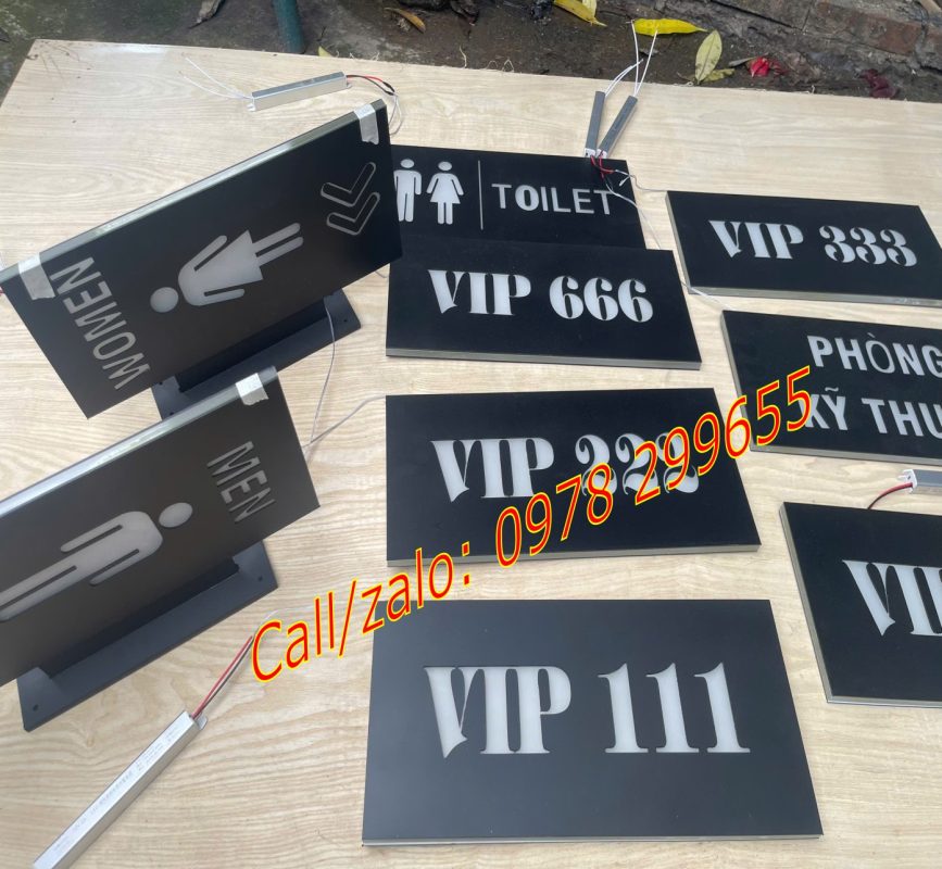 Biển phòng vip phát sáng đẹp rẻ