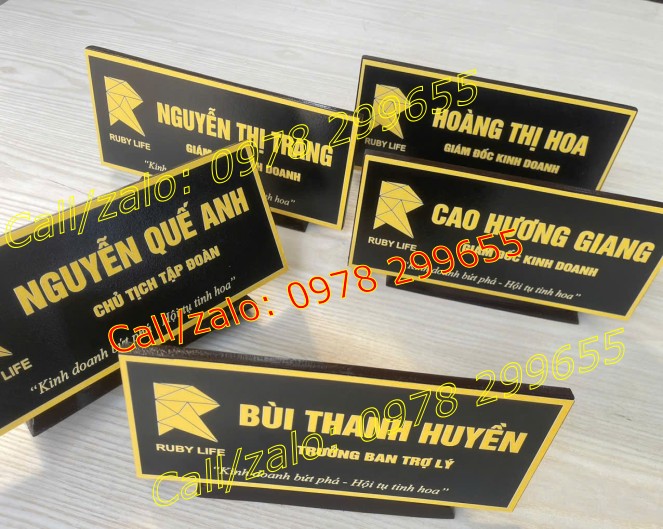 Biển chưc danh gỗ đẹp nổi bật