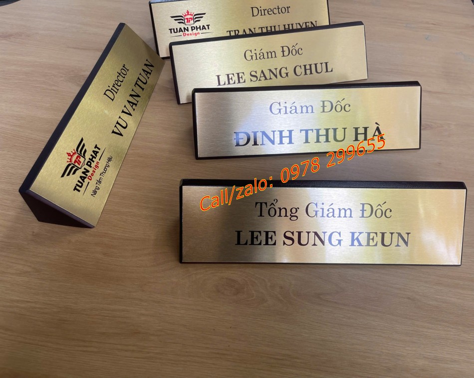 Biển chưc danh gỗ đẹp nổi bật
