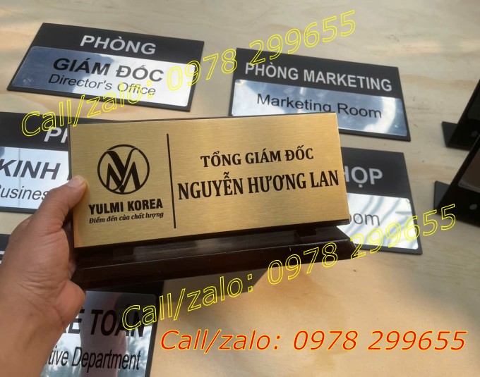 Biển chưc danh gỗ đẹp nổi bật