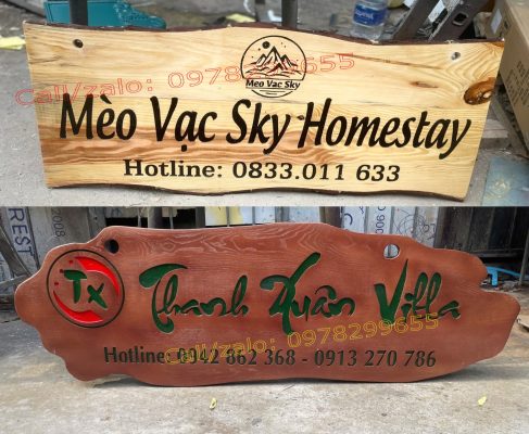 biển gỗ homestay đẹp rẻ