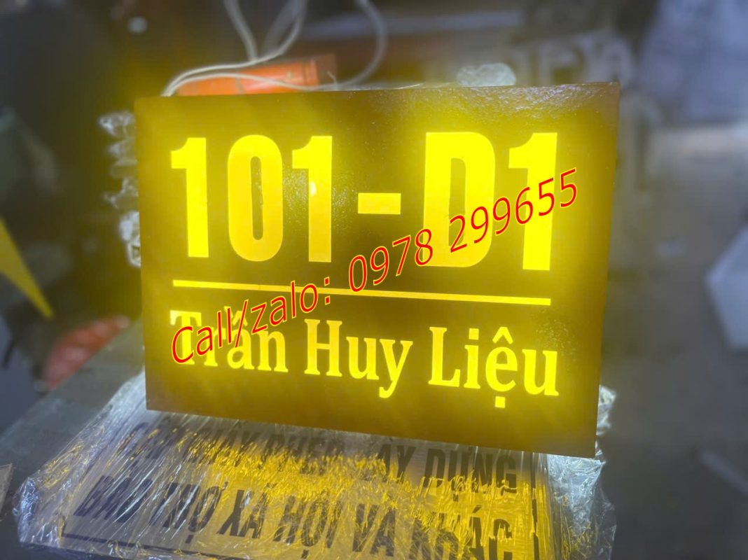 Biển số nhà rỉ set đẹp phát sáng