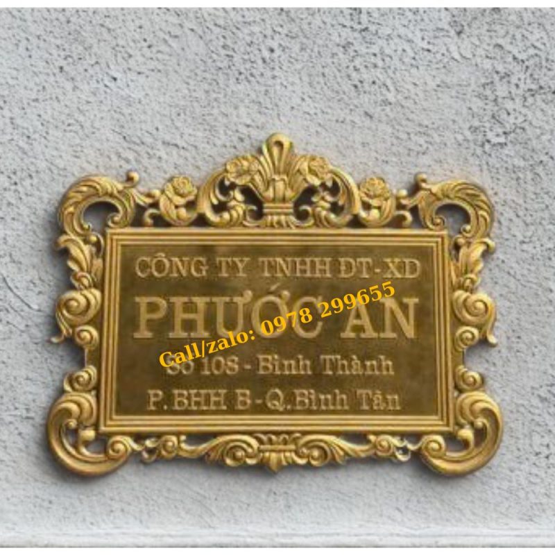 Biển số nhà đúc nhôm yêu cầu giá rẻ