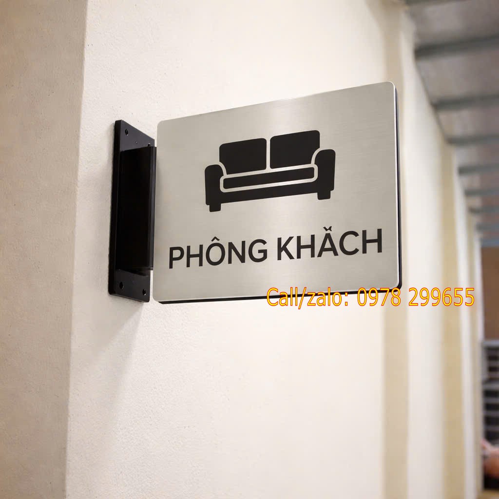 biển nhà vệ sinh treo ngang 2 mặt đẹp