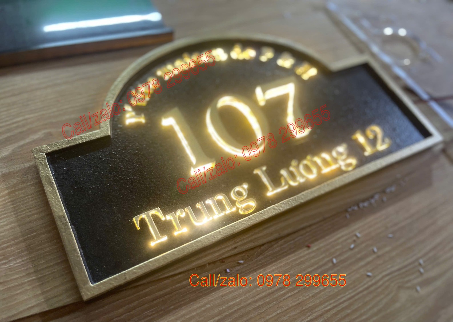 biển số nhà đúc nhôm đẹp