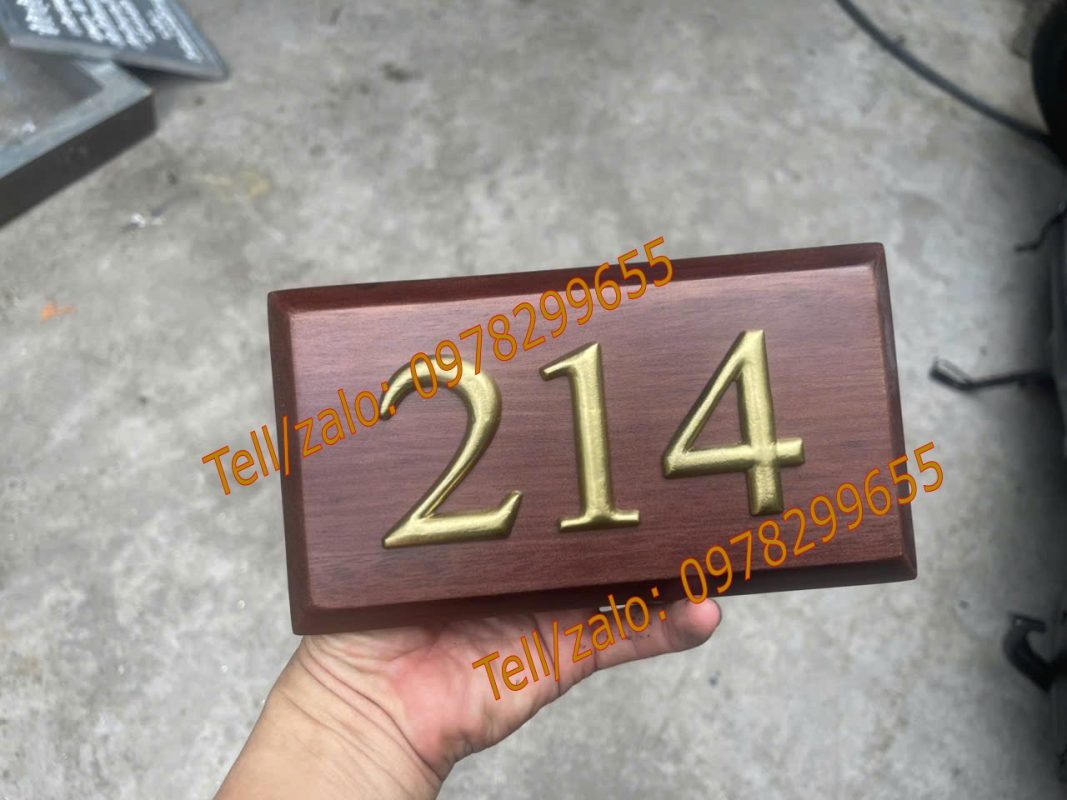 Biển số phòng gỗ đẹp nổi bật ấn tượng