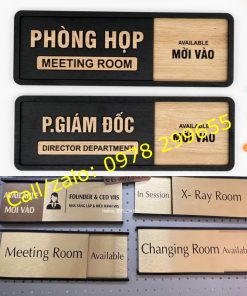 Biển trượt phòng họp gỗ