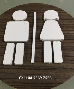 Biển hiệu wc bằng gỗ đẹp rẻ