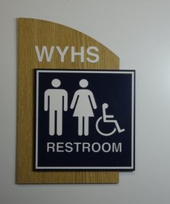 Biển hiệu wc, restroom đẹp