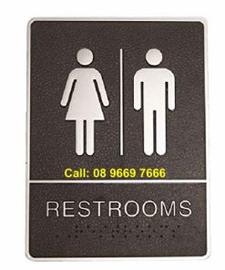 Biển chỉ dẫn WC bọc da