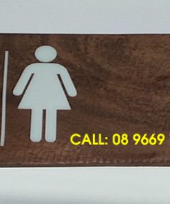 Biển Toilet bằng gỗ đẹp