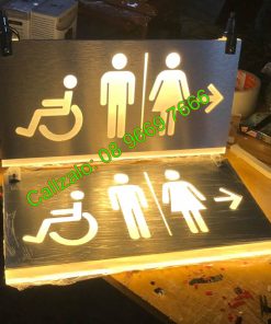 Biển phòng vệ sinh, wc phát sáng đẹp