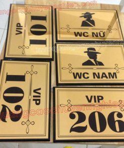 Làm biển số phòng, biển vip