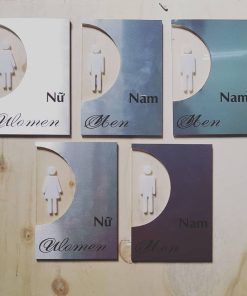 Biển chỉ dẫn wc đẹp 2019