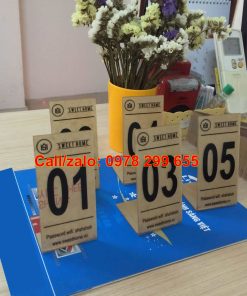 Biển số để bàn cho nhà hàng-quán cafe
