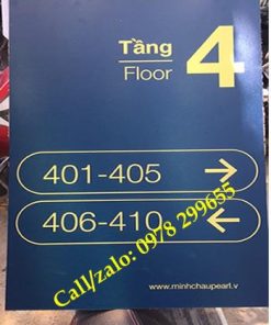 Mẫu biển chỉ dẫn trong các toà nhà chung cư , khách sạn đẹp.