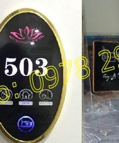 Chuông cửa kèm số phòng khách sạn, hotel đẹp