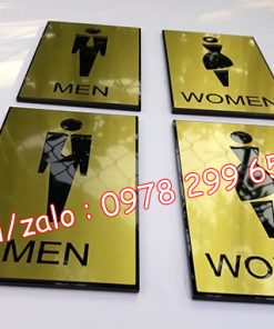 Mẫu biển hiệu nhà vệ sinh , biển wc mới nhất 2019