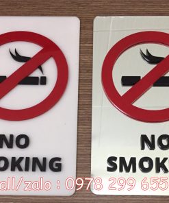 Mẫu biển cấm hút thuốc , biển no smoking 2019