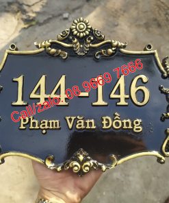 Biển số nhà đúc giả cổ