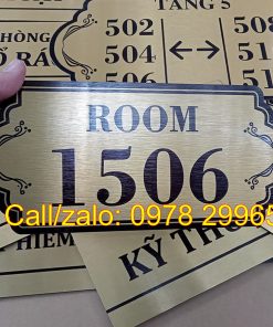 Biển chỉ dẫn số phòng, Tầng chung cư
