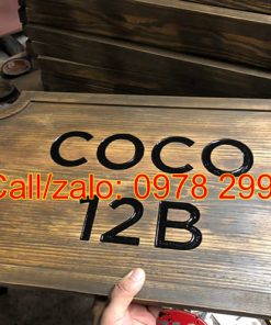Biển chỉ dẫn gỗ tại Phú Quốc, các khu Resort Villa